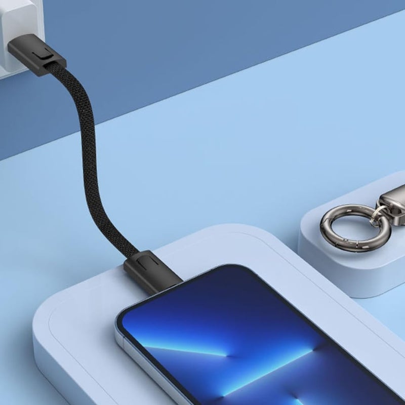Red PD60W Type C Fast Charging Cable with Lanyard and Mobile Phone Hook - Image 3